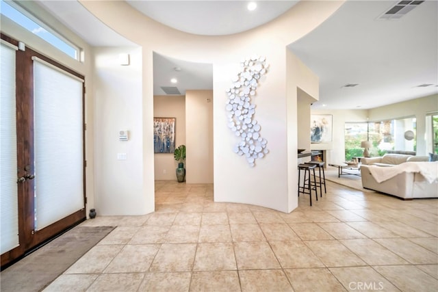 view of tiled entryway