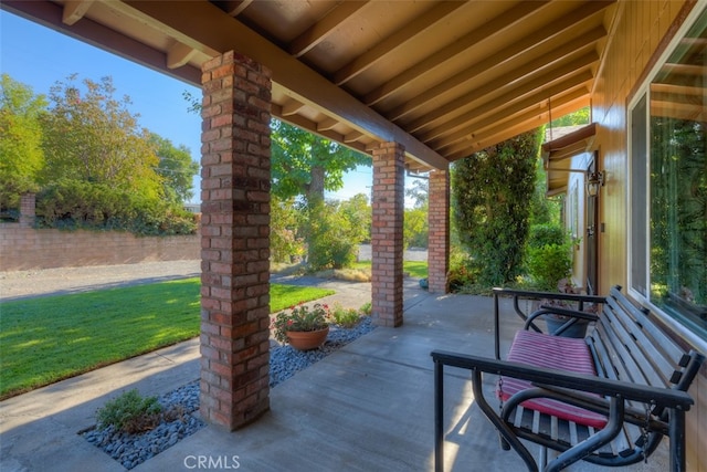 view of patio