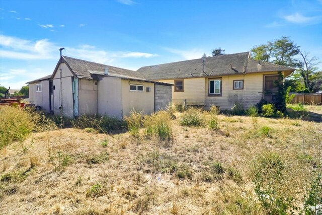 view of back of property