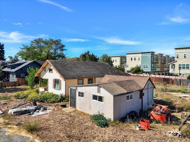 view of rear view of property