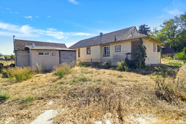 view of back of property