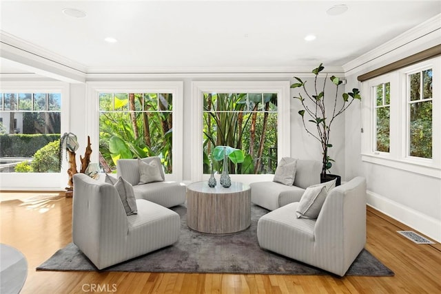 sunroom featuring a healthy amount of sunlight