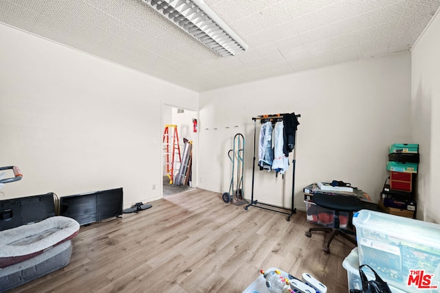 misc room featuring light hardwood / wood-style flooring