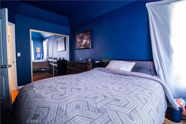 bedroom with a closet