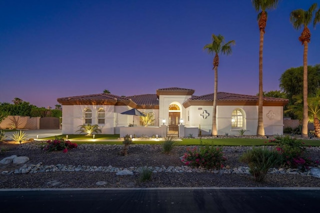 view of mediterranean / spanish-style home