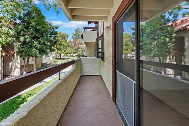 view of balcony