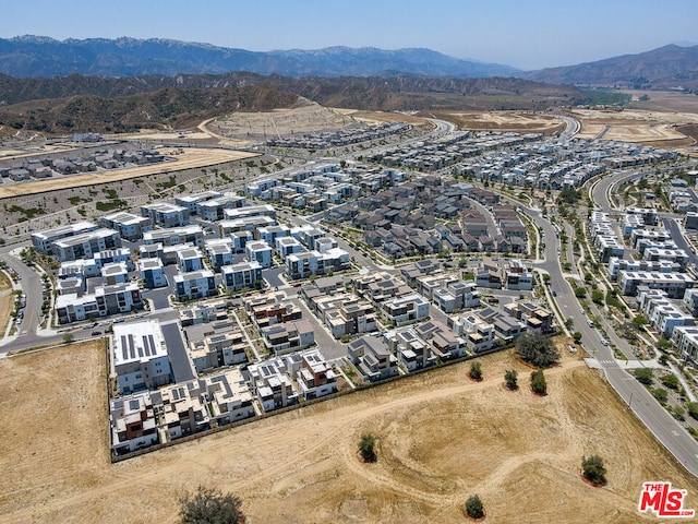 aerial view featuring a mountain view