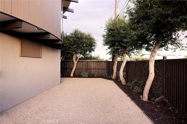 view of yard with a patio