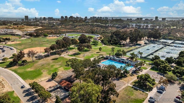 birds eye view of property