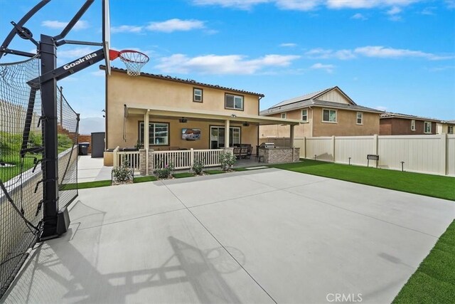 view of basketball court