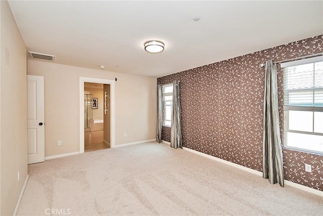 view of carpeted empty room