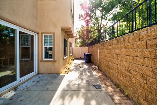 view of home's exterior featuring a patio