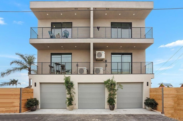 modern home with a garage