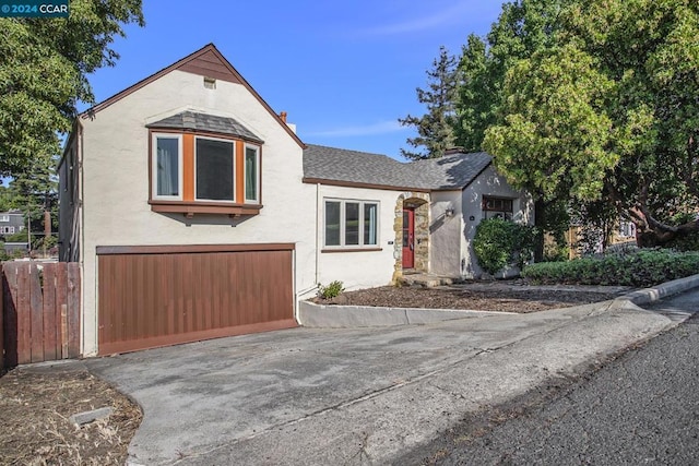 view of front of house featuring a garage