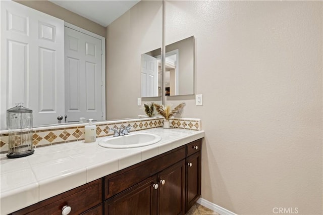 bathroom featuring vanity