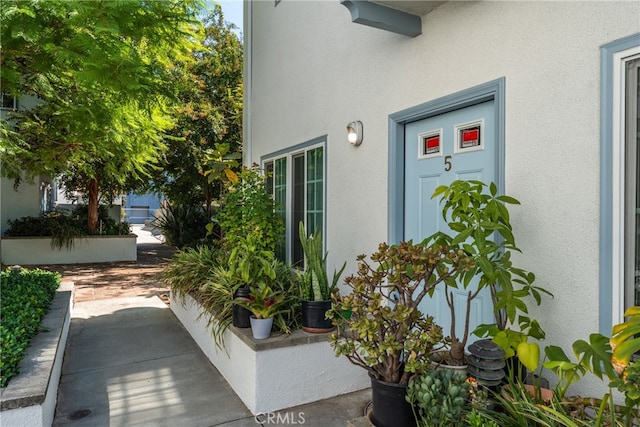 view of property exterior featuring a patio