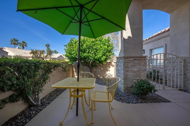 view of patio