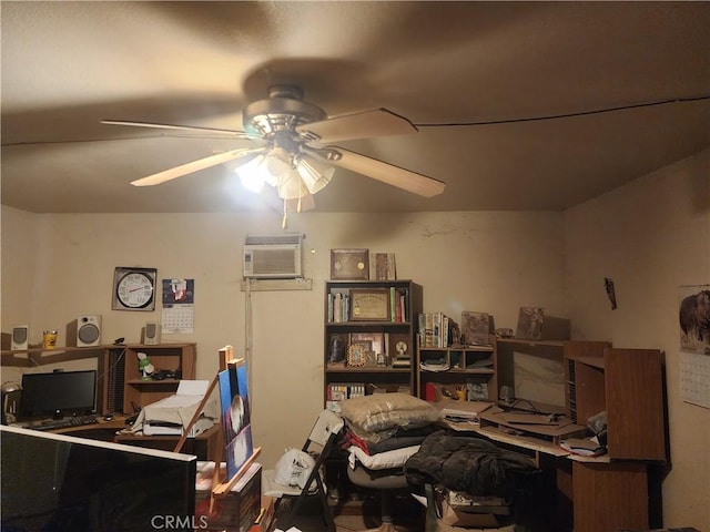2763 US Highway 111, Imperial, CA 92251 - home office featuring ceiling fan and a wall mounted AC