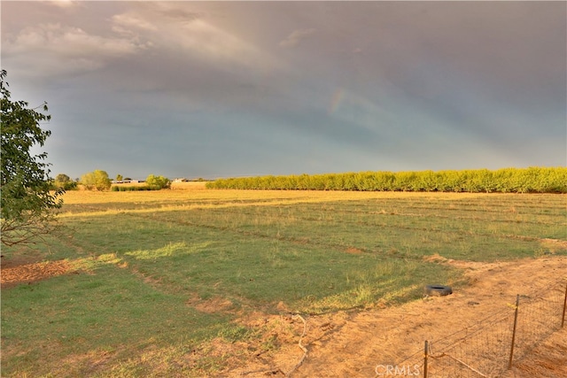 view of landscape with a rural view