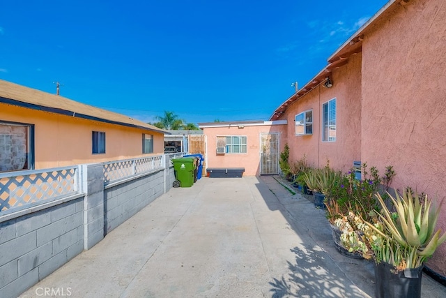 view of home's exterior featuring a patio