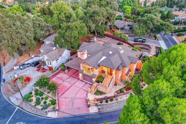 birds eye view of property