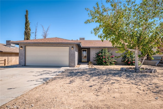 ranch-style house with a garage