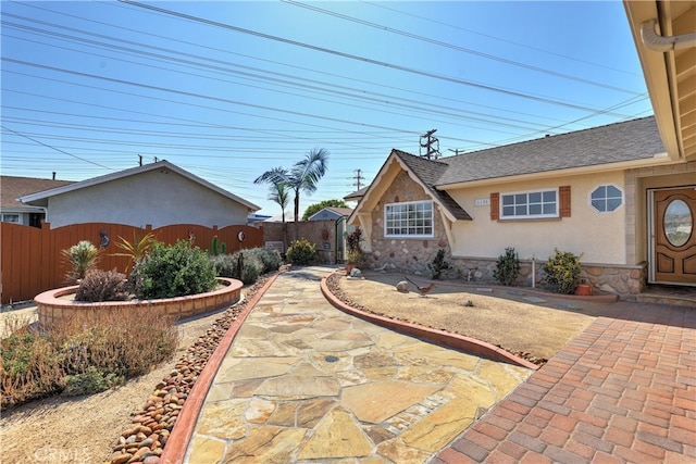 exterior space with a patio