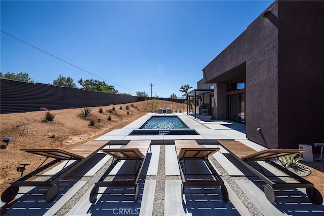 view of pool with a patio area