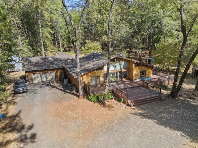 view of front of house featuring a garage