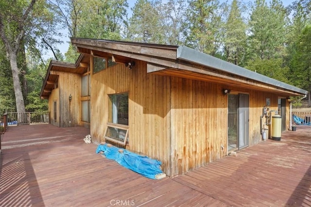exterior space with a deck