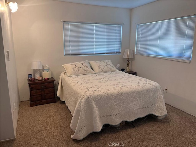 bedroom with carpet floors