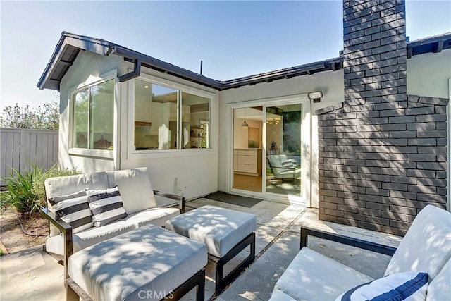 view of patio / terrace featuring outdoor lounge area