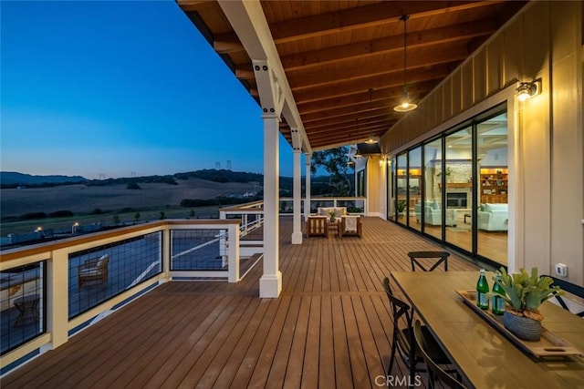 view of wooden terrace