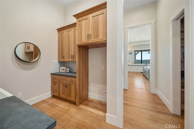 kitchen featuring light hardwood / wood-style floors