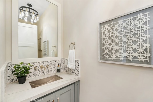 bathroom with vanity