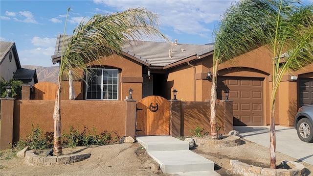 ranch-style house with a garage