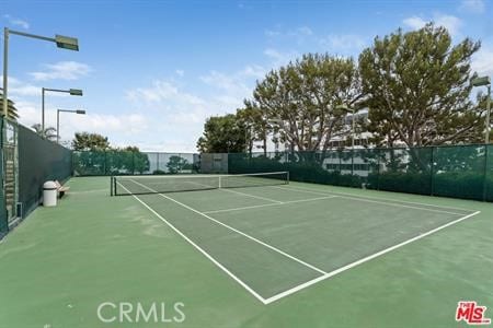 view of tennis court