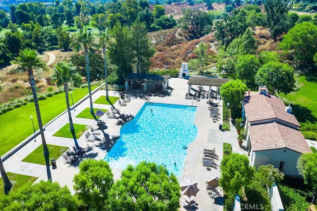 birds eye view of property