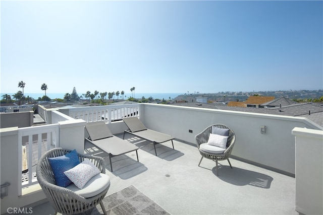 view of patio with a balcony