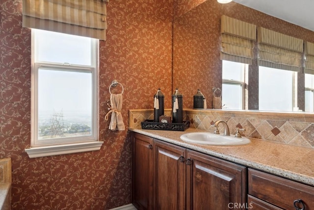 bathroom with vanity