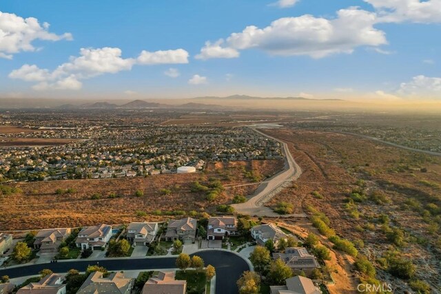 bird's eye view featuring a mountain view