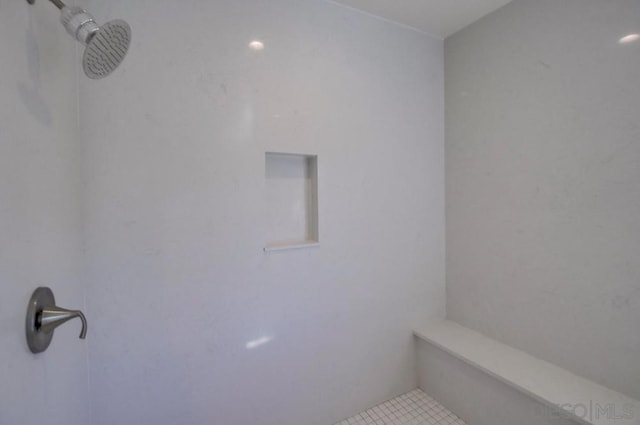 bathroom with walk in shower