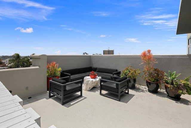 view of patio / terrace featuring outdoor lounge area