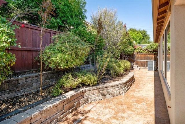 view of patio / terrace featuring central air condition unit