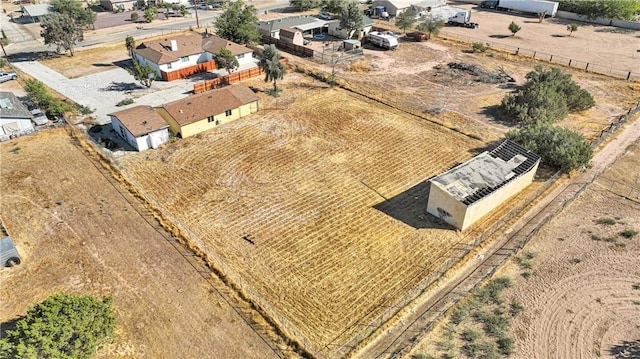 aerial view with a rural view