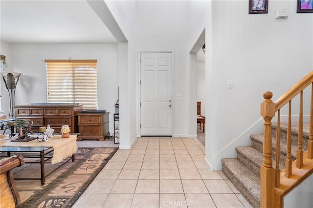 view of tiled entryway