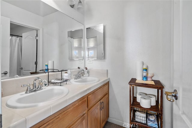 bathroom featuring vanity