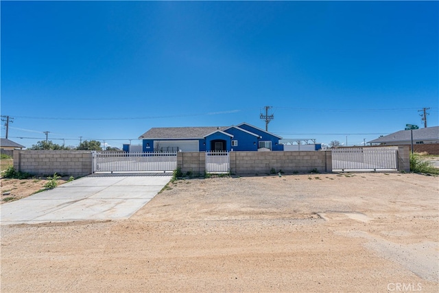 view of ranch-style house