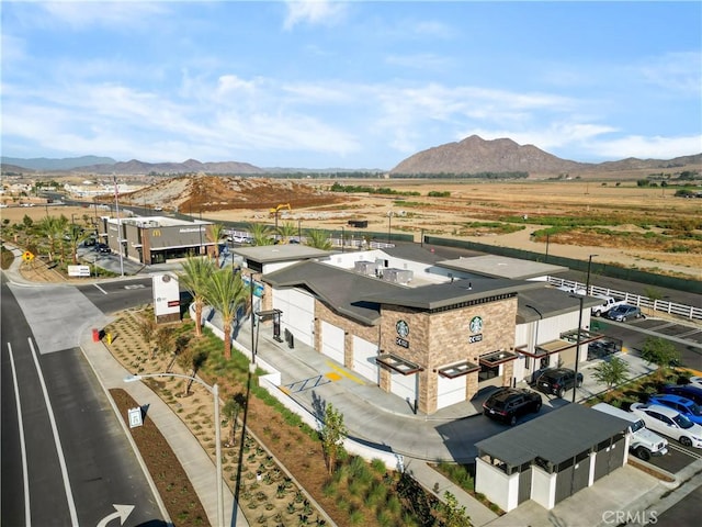 aerial view featuring a mountain view