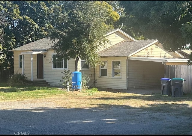 view of front of house